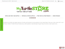 Tablet Screenshot of myturtlestore.com